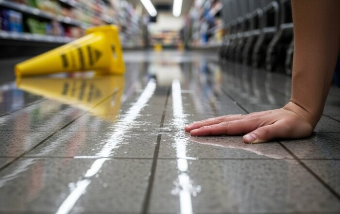 Injury lawyer for slip on wet floor
