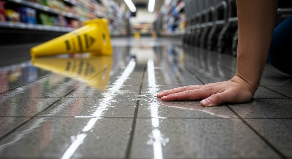 Injury lawyer for slip on wet floor